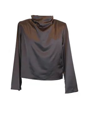 Mona silky satin blouse