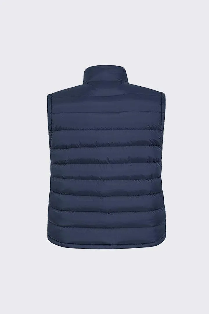 Navy Puffer Sleeveless Jacket