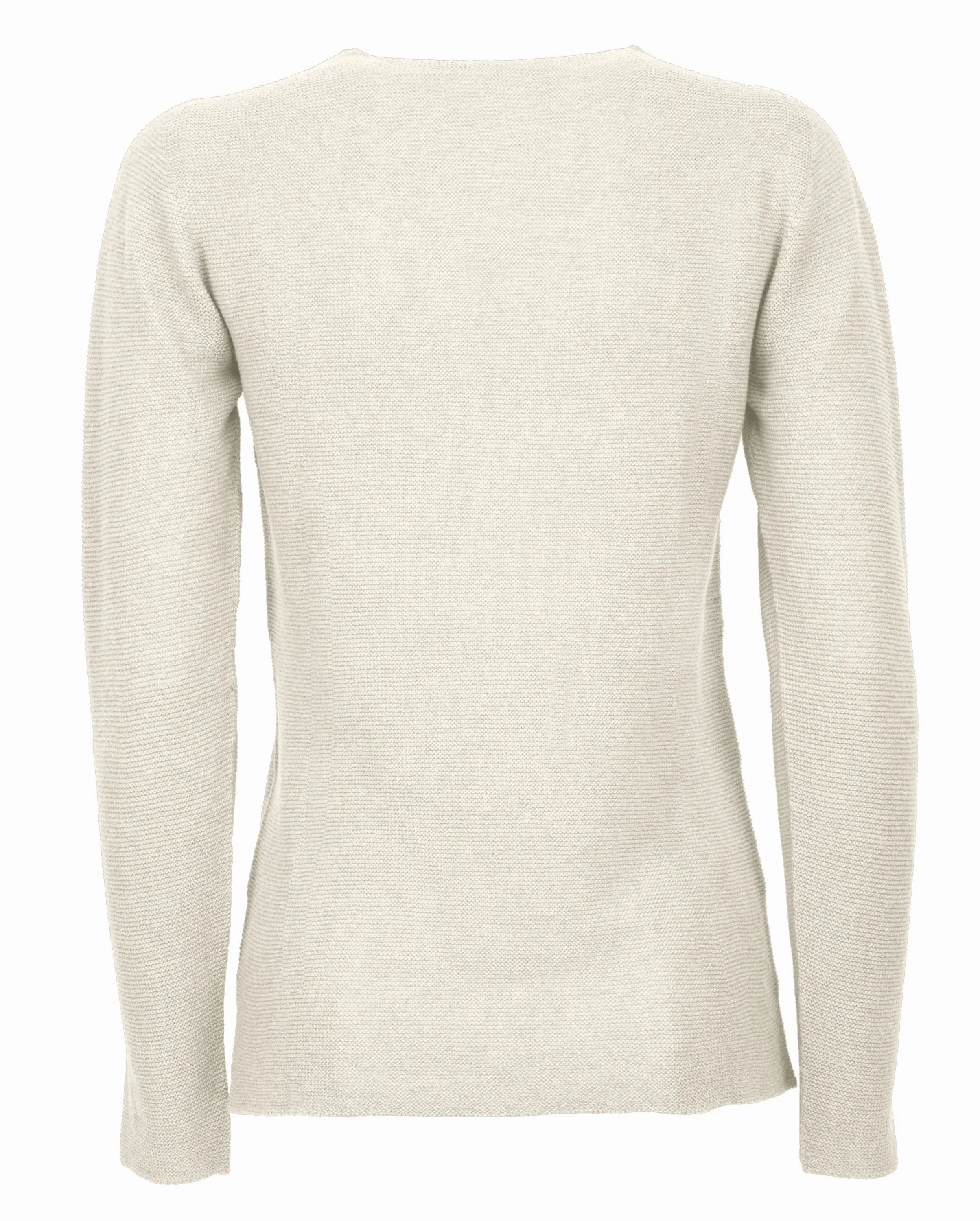 NEW FALL 24 - Women's Pure Cashmere Links Stitch V-Neck Milk White