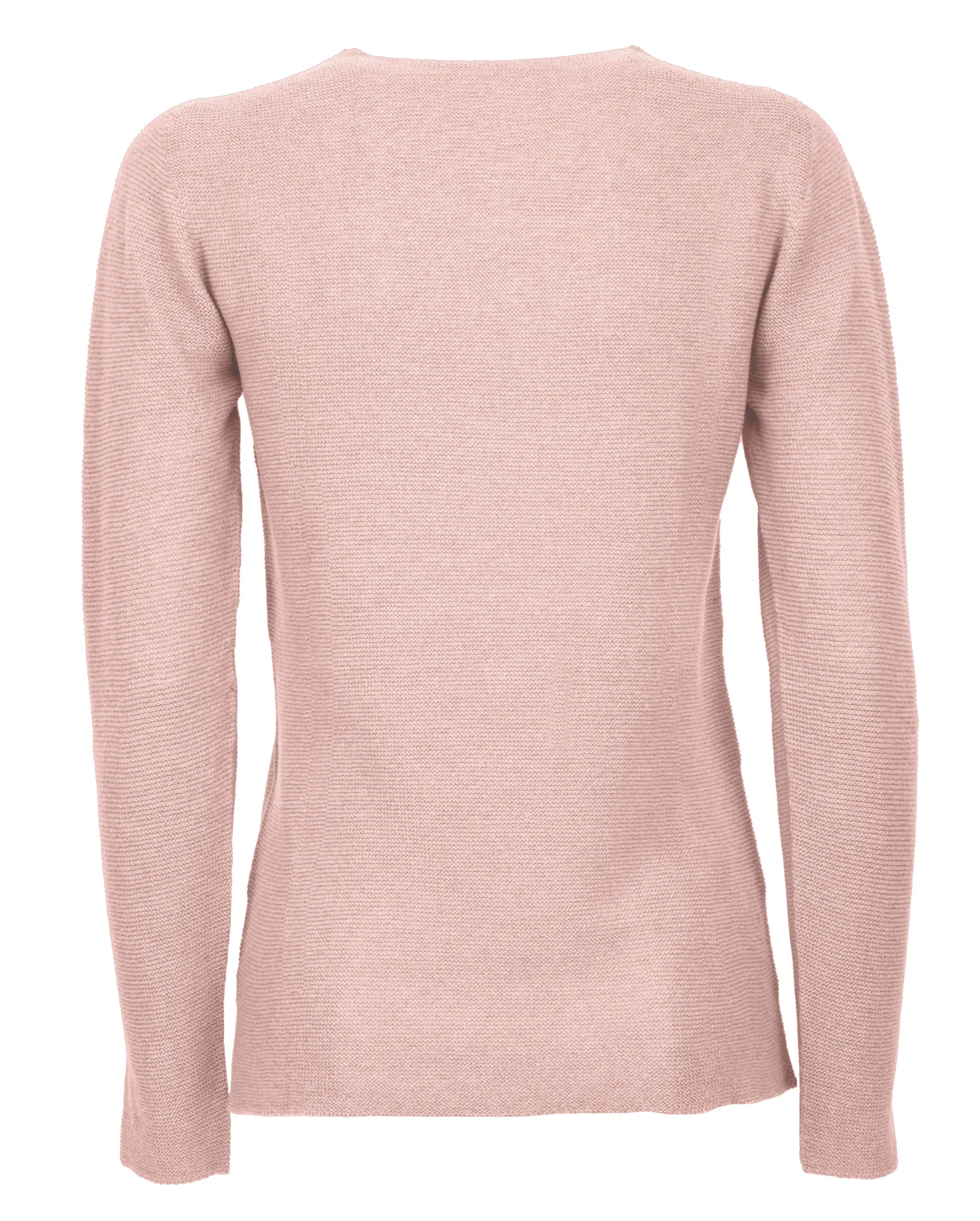 NEW FALL 24 - Women's Pure Cashmere Links Stitch V-Neck Peach