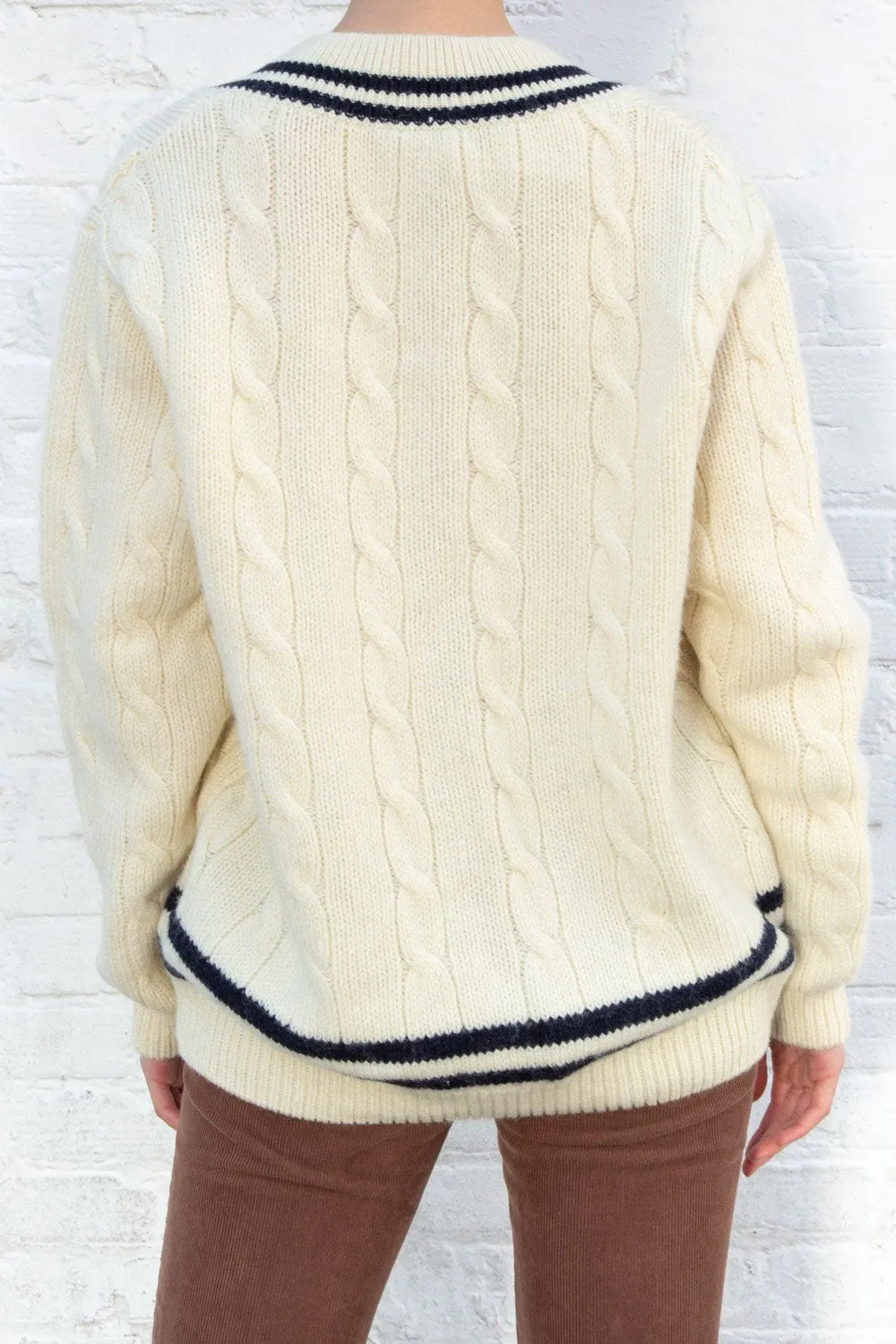 Nikki Heavy Wool Stripe Sweater