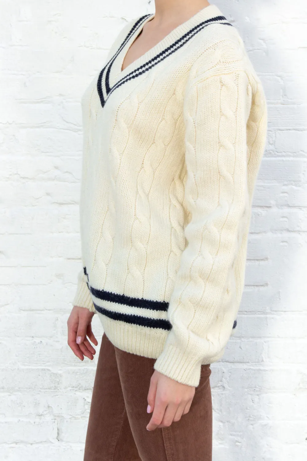 Nikki Heavy Wool Stripe Sweater