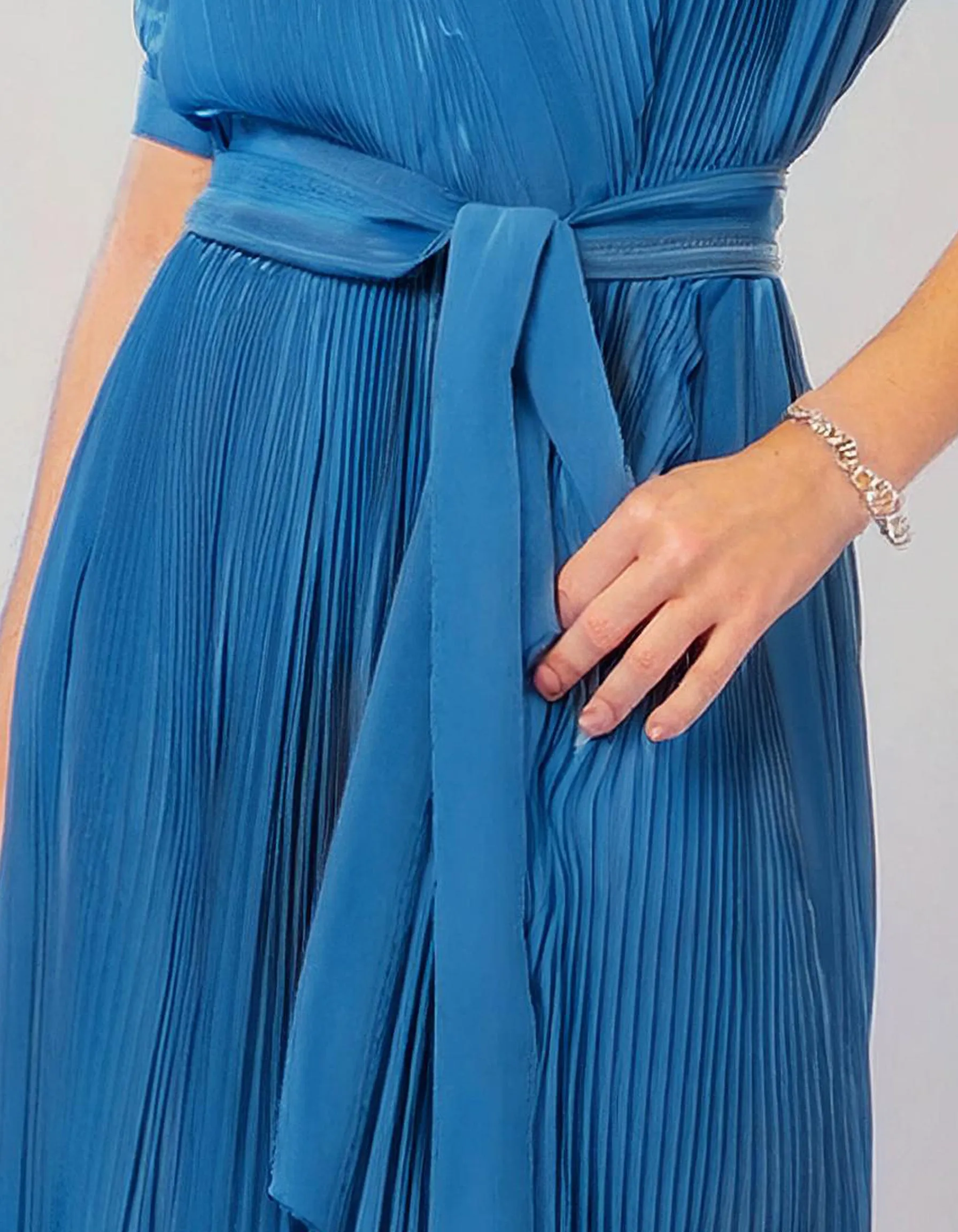 Ocean Blue Breeze Wrap Dress