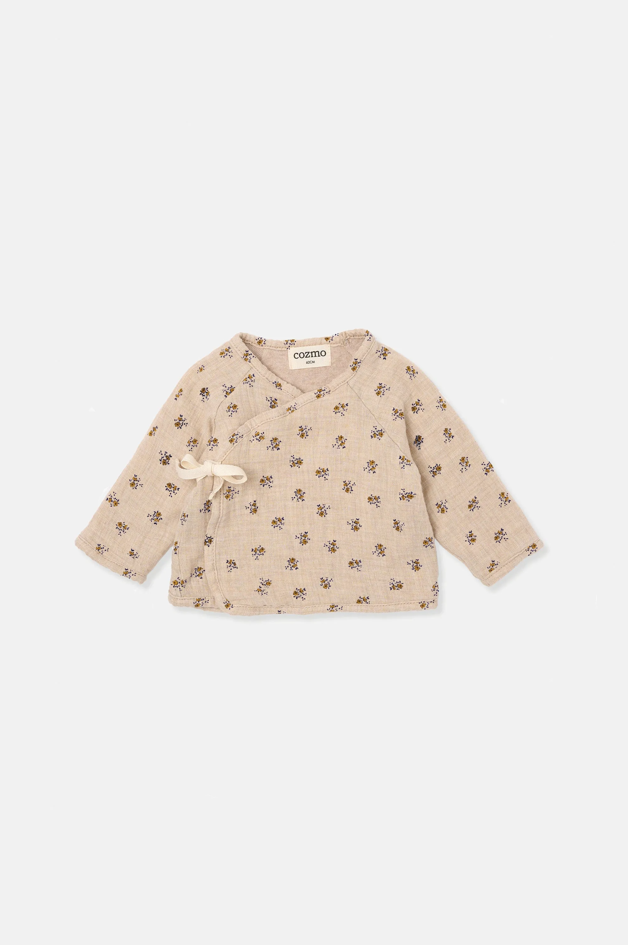 ORGANIC FLORAL NEWBORN TOP