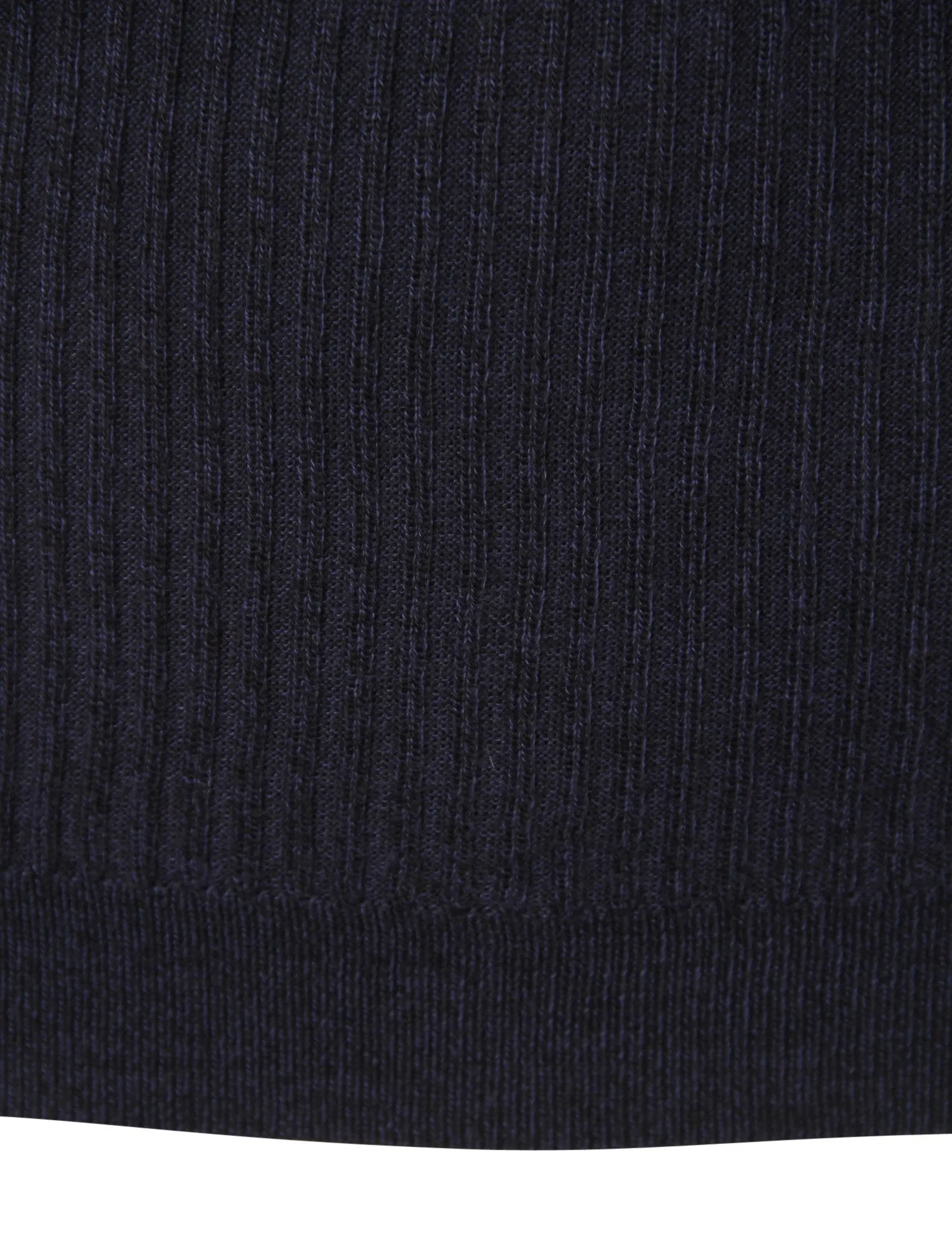 Peyroux Ribbed Roll Neck Jumper in Blue - Dissident