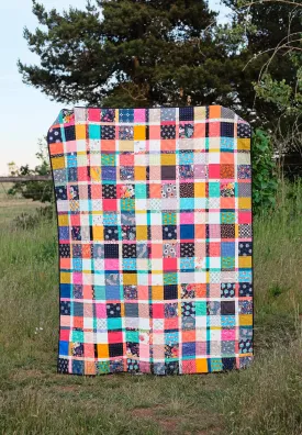 Plaid-ish Scrap Quilt Tutorial