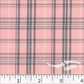 Quick Dry Plaid Polyester Apparel Fabric 12431