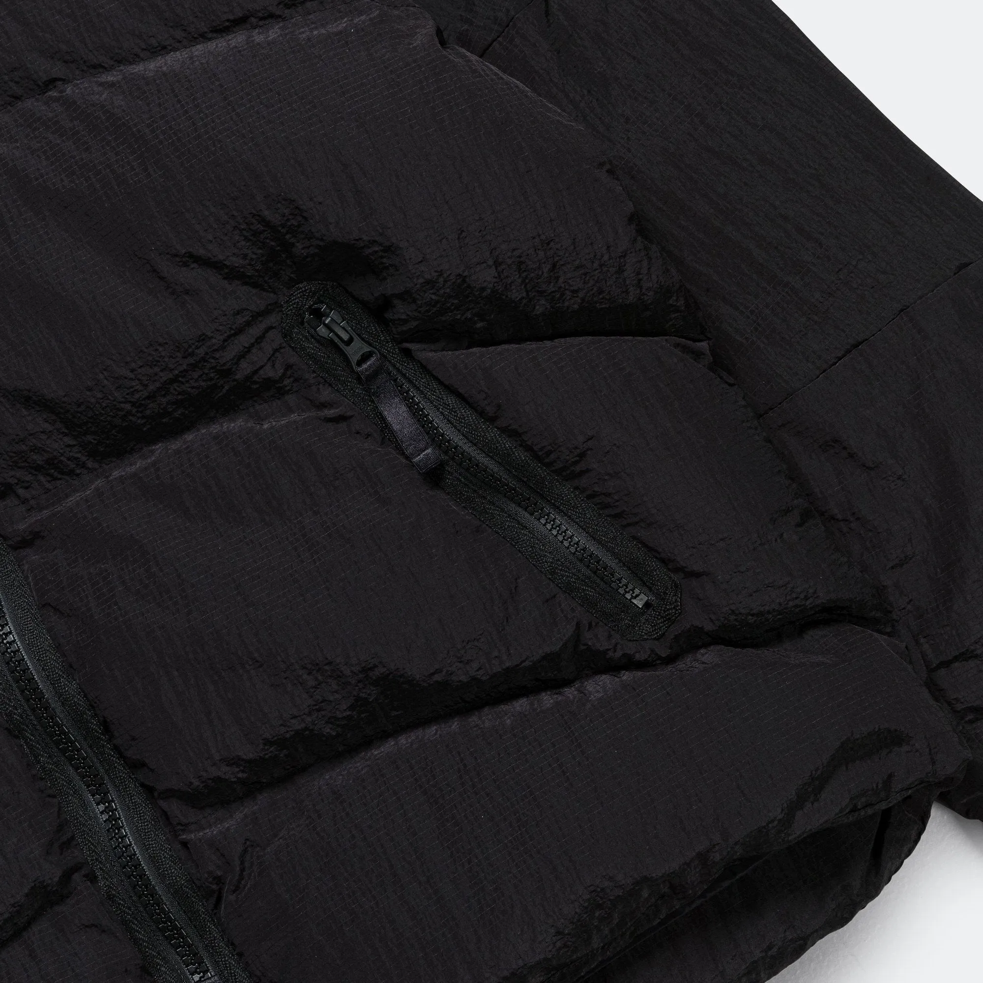 Ripstop Puffer Jacket - Black