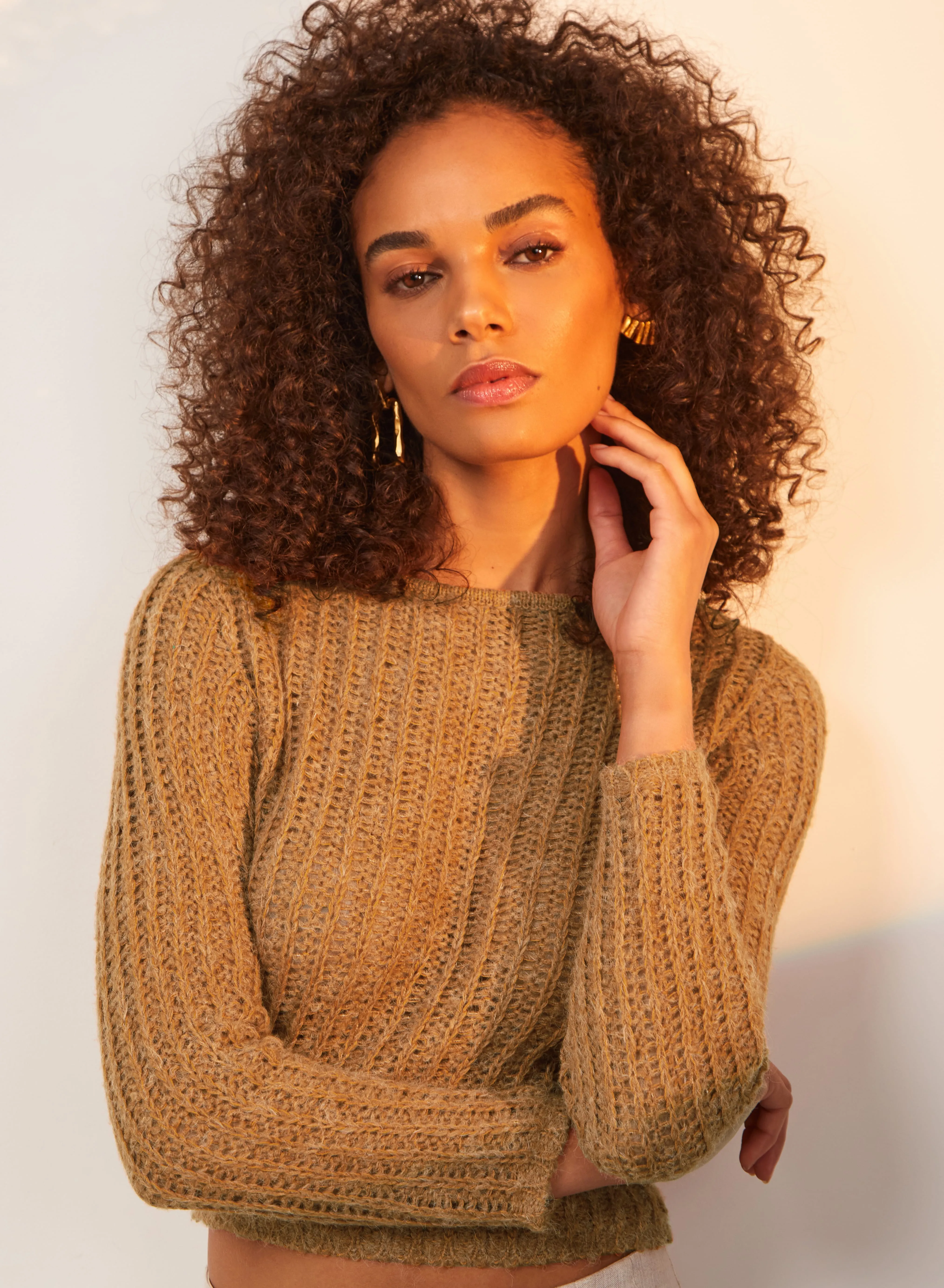 Ronny Pullover Sweater - Caramel