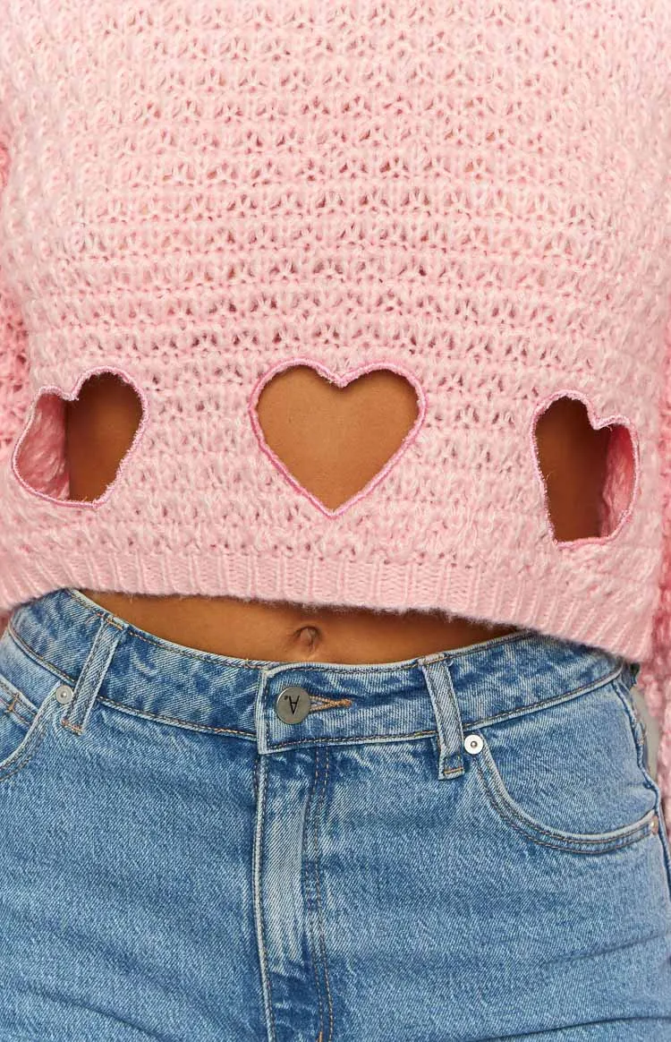 Rosie Pink Heart Jumper