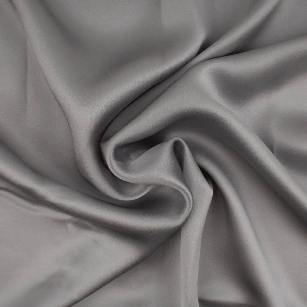 Silk Charmeuse - Smoke grey