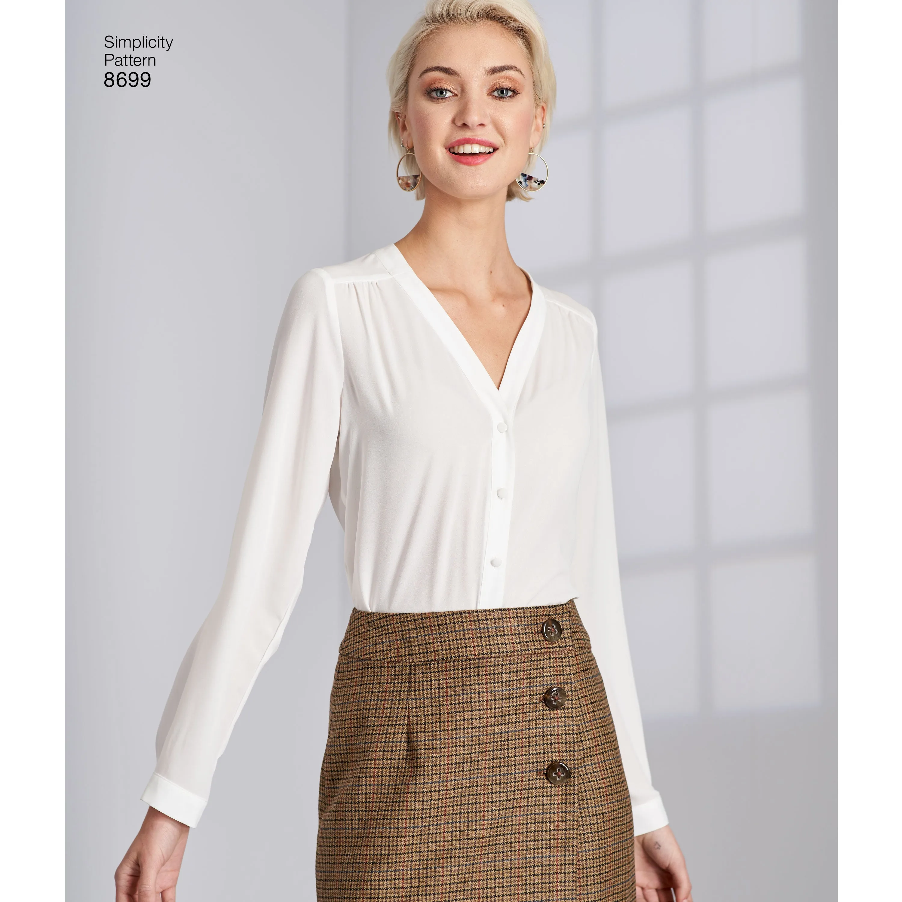 Simplicity Pattern 8699 Women's Wrap Skirts with Length Variations