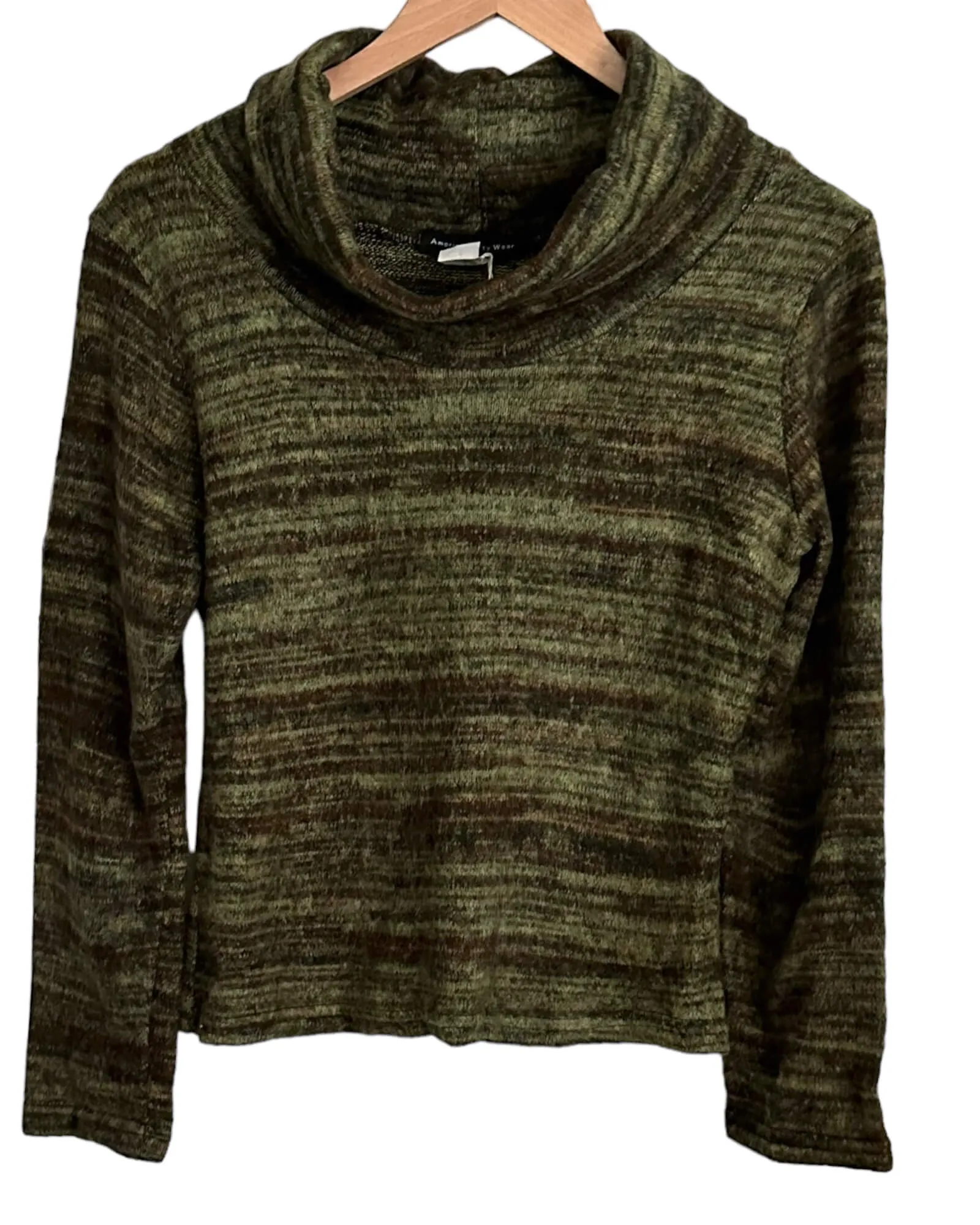 Soft Autumn Cropped Cowl Neck Sweater