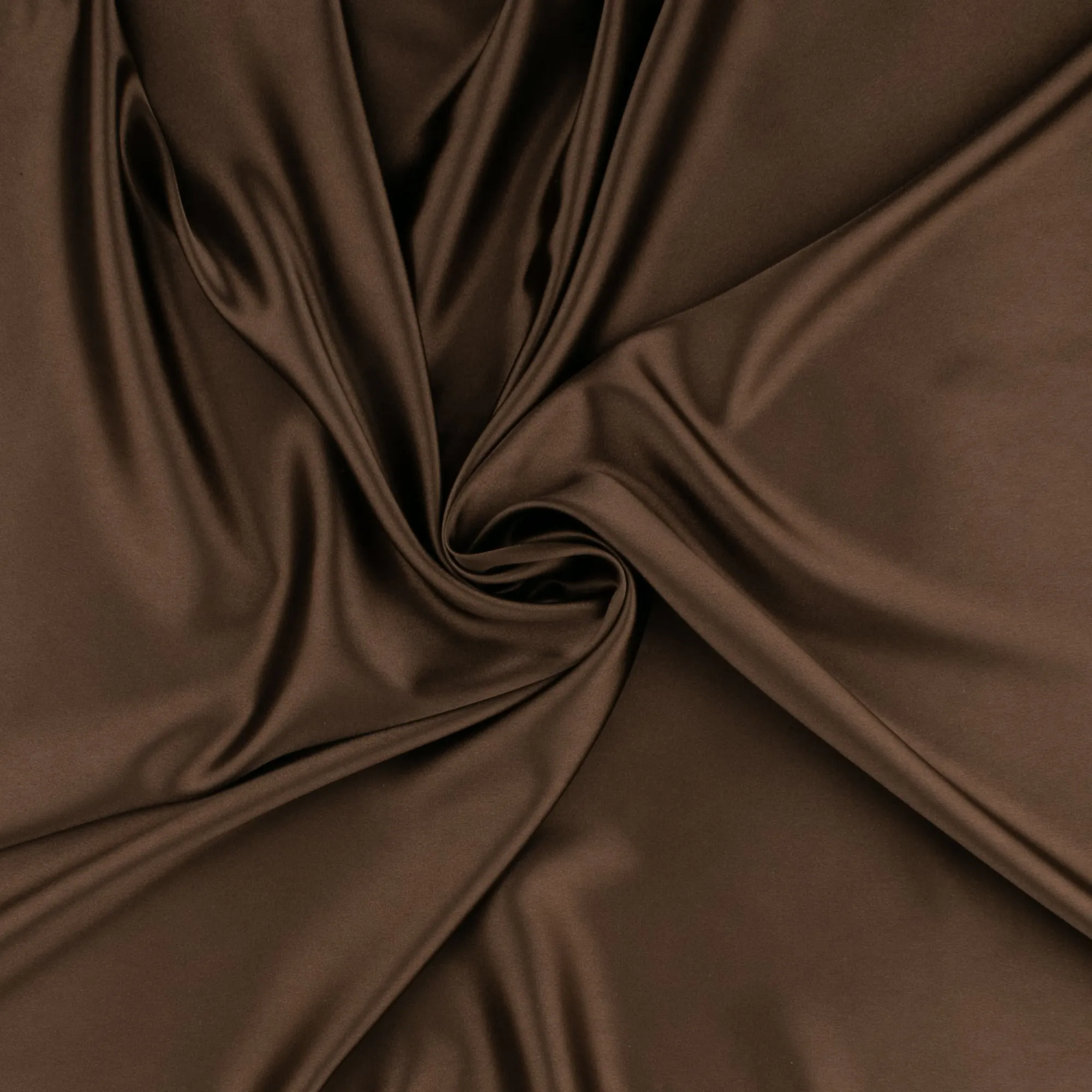 Stretch Matte Satin - CLICHY - Chocolate