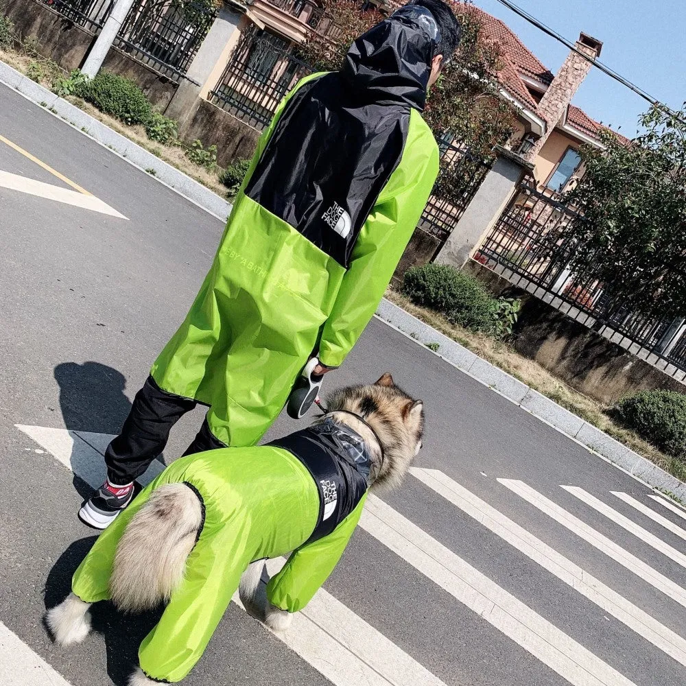 The Dog Face Dog Human Matching Raincoat