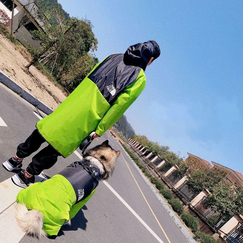 The Dog Face Dog Human Matching Raincoat