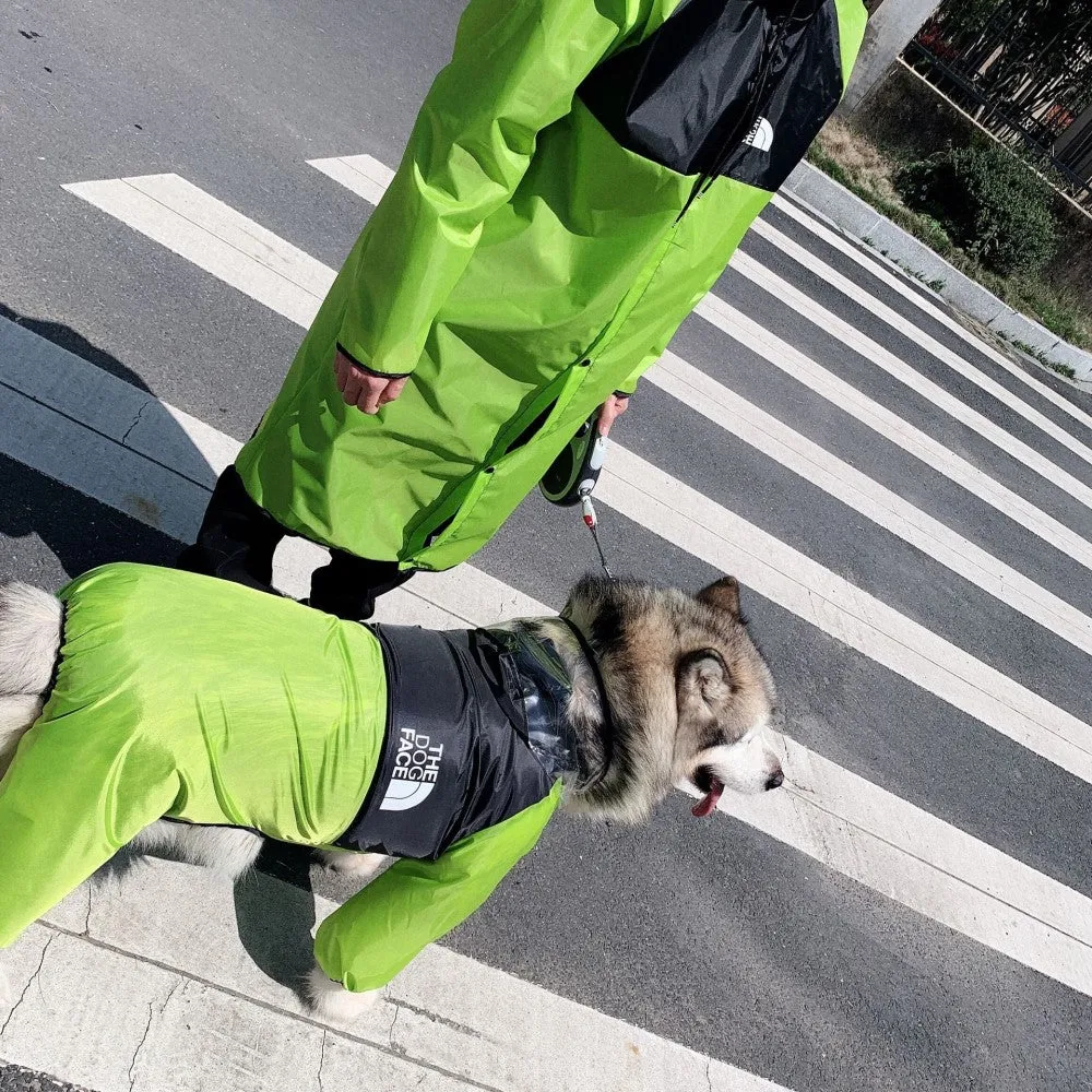 The Dog Face Dog Human Matching Raincoat