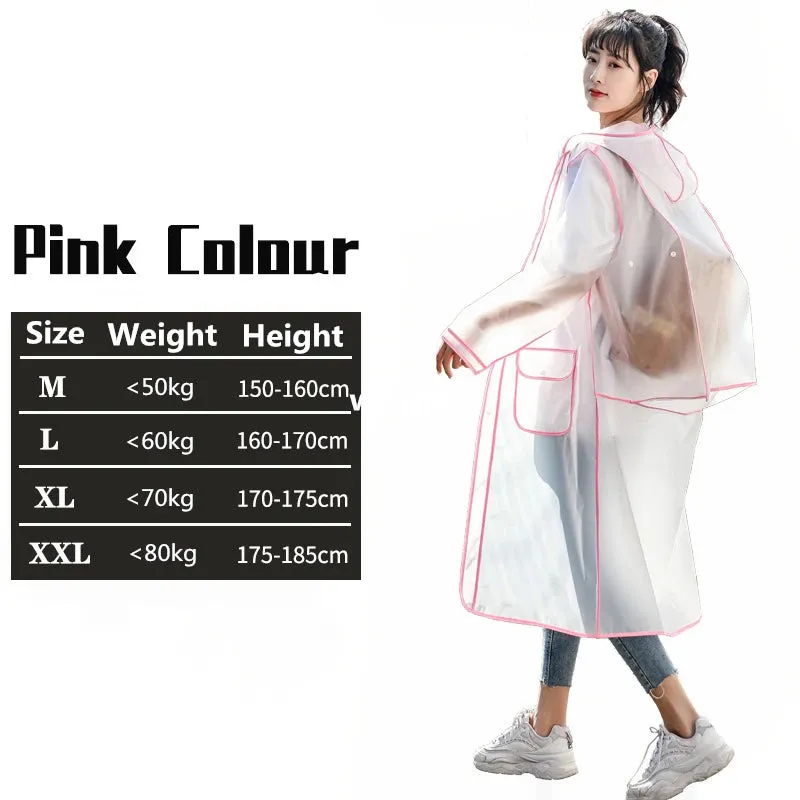 Transparent Raincoats Waterproof Rainwear Backpack