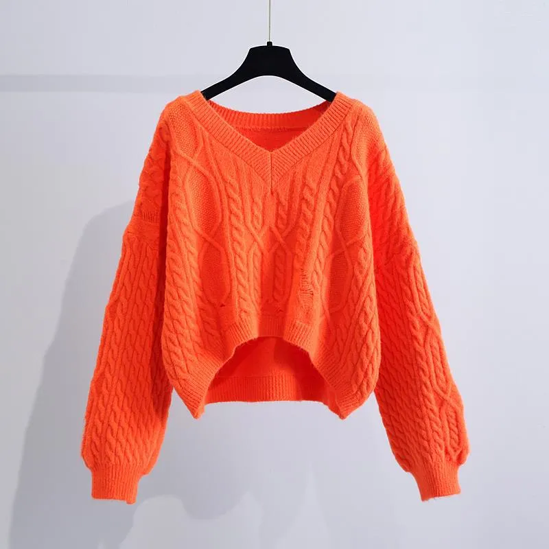 Trendy FLoose Outer Wear Lazy Style Knit Sweater – Must-Have Fashion Statement