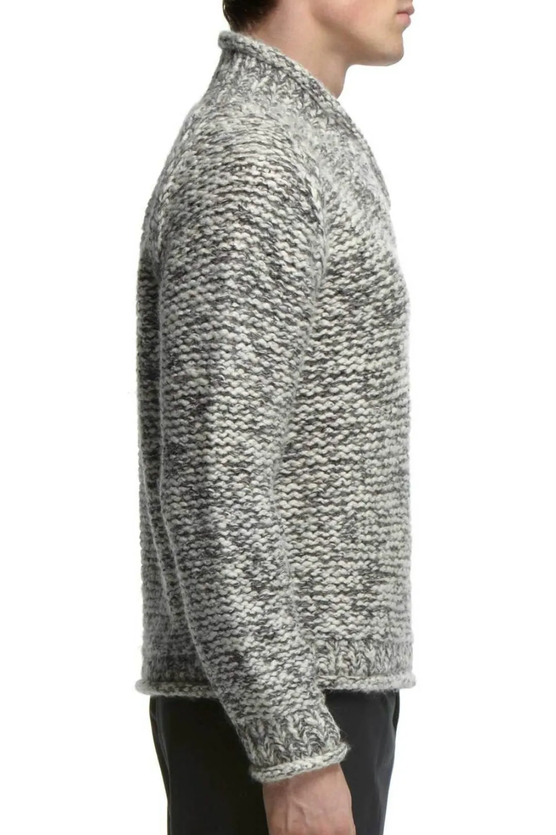 TWEED V-NECK SWEATER