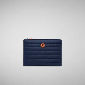 Unisex quilted pouch big Shaula in navy blue