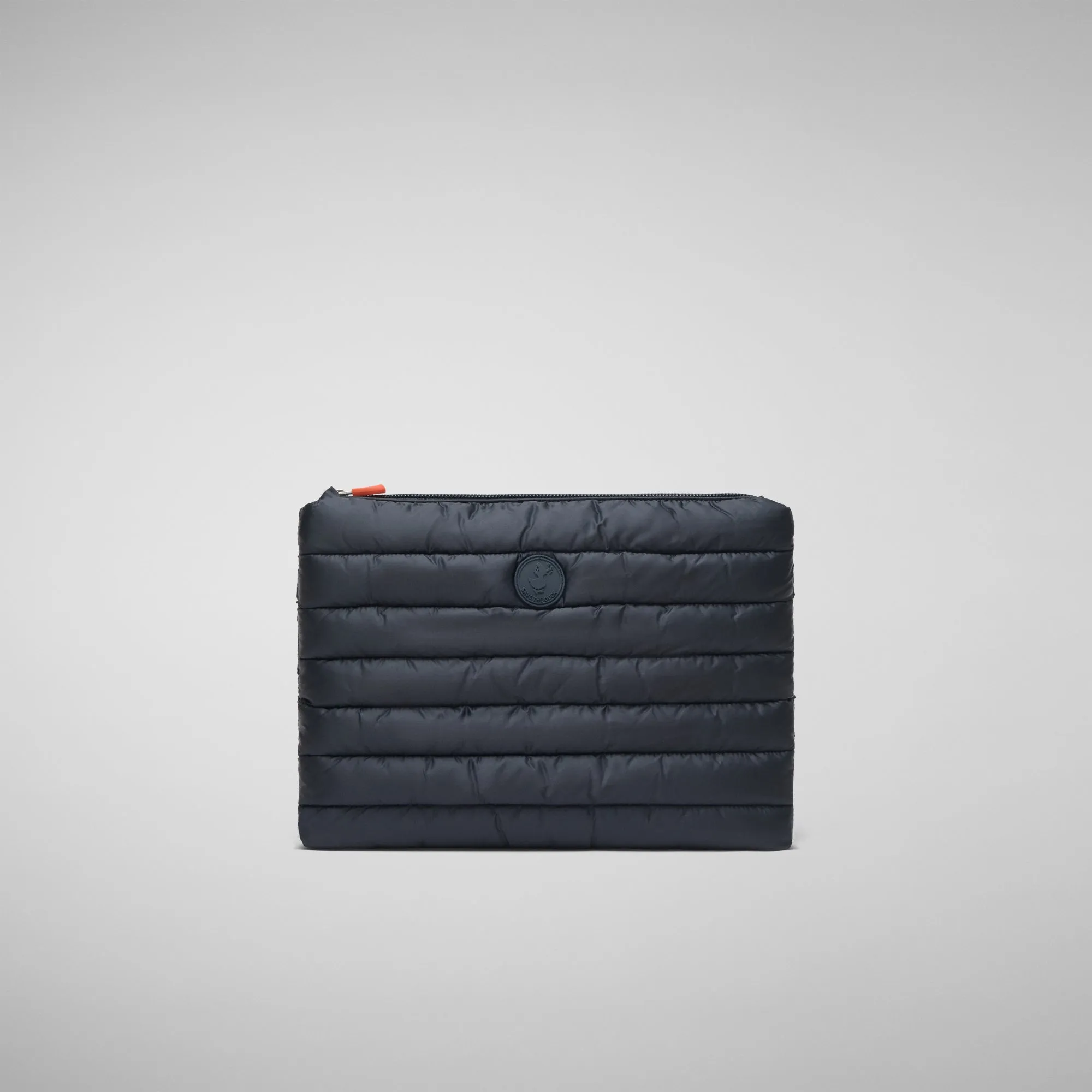 Unisex quilted pouch big Thalassa in blue black