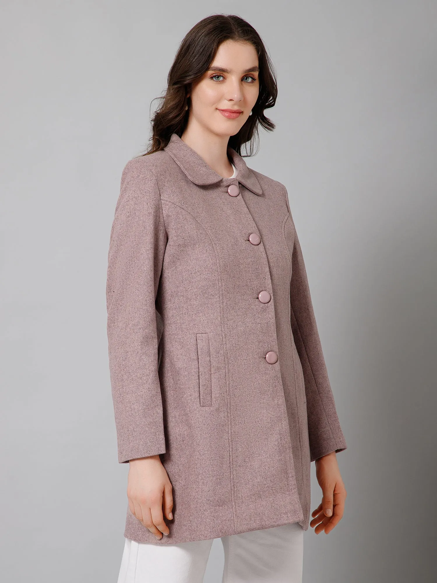 Women's Casual  Onion Single breasted  Spread Collar Long Coat