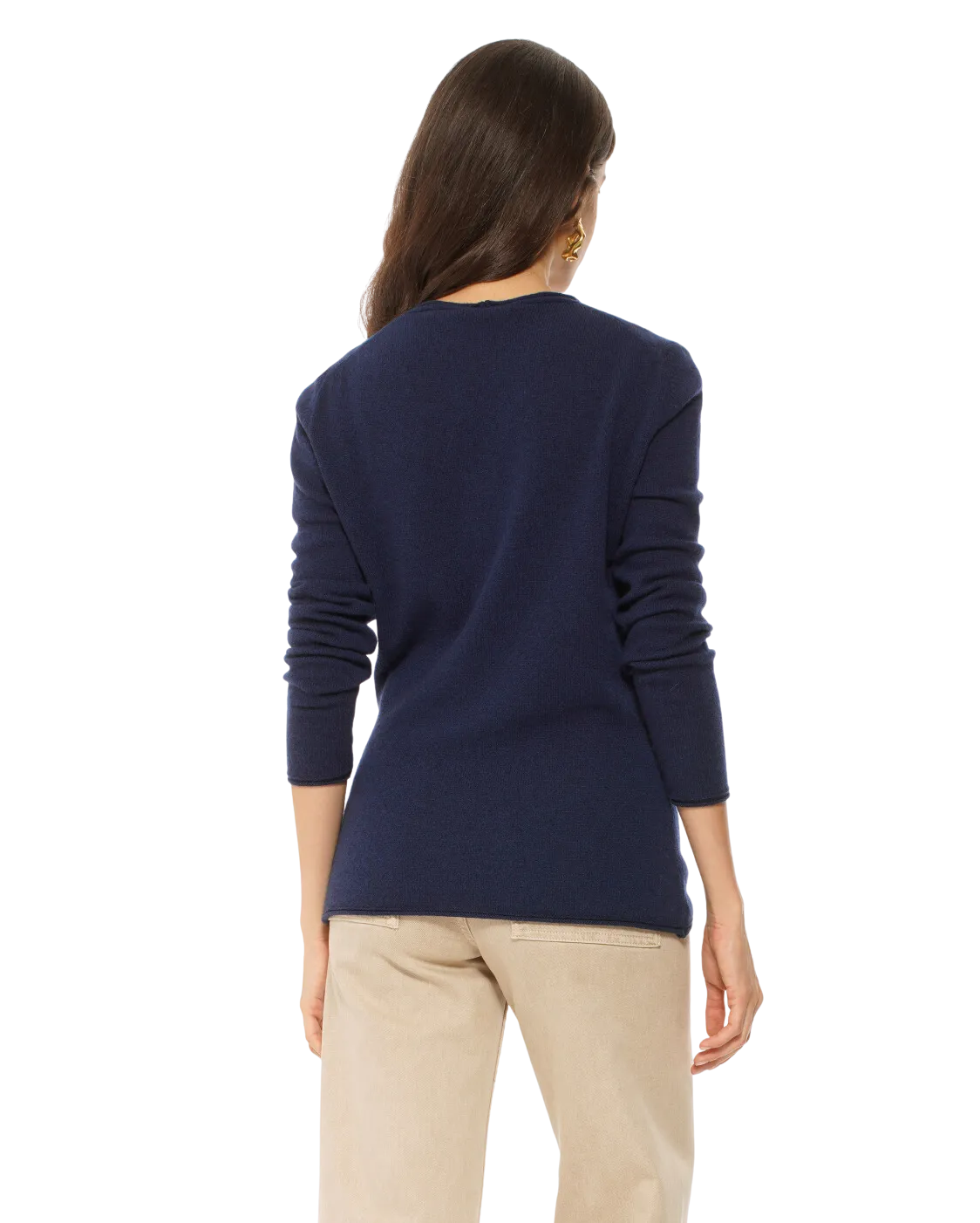 Women's Ultra-Light Cashmere V-Neck Sweater Blue