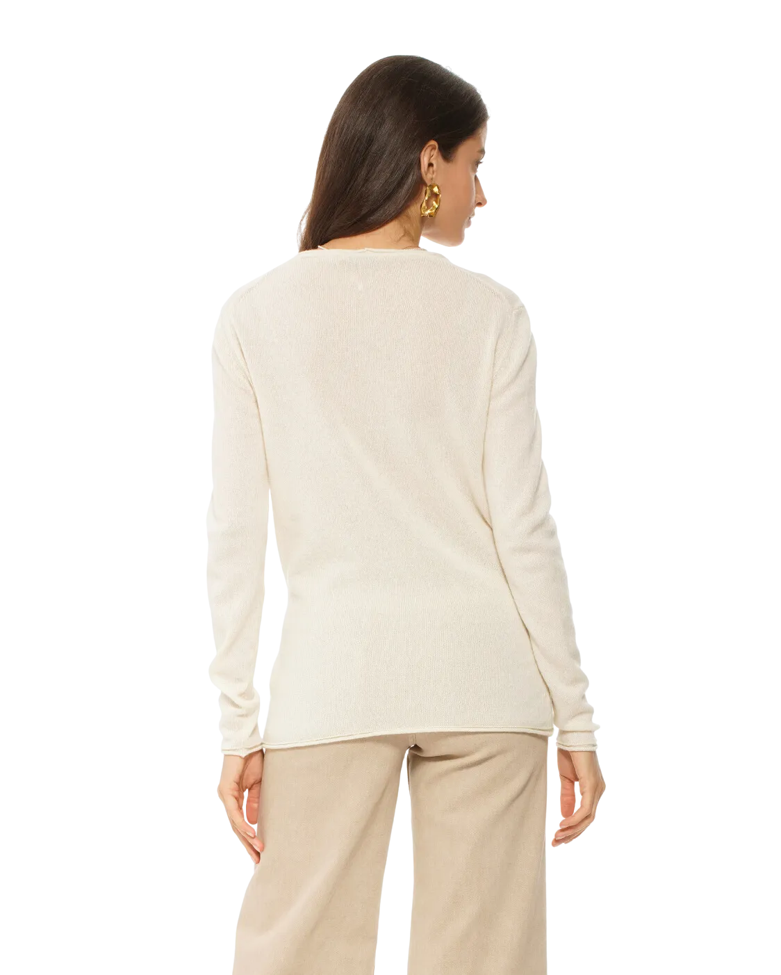 Women's Ultra-Light Cashmere V-Neck Sweater Camel