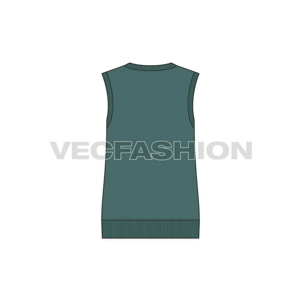 Women's V Neck Sweater Vest