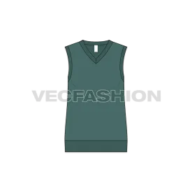 Women's V Neck Sweater Vest