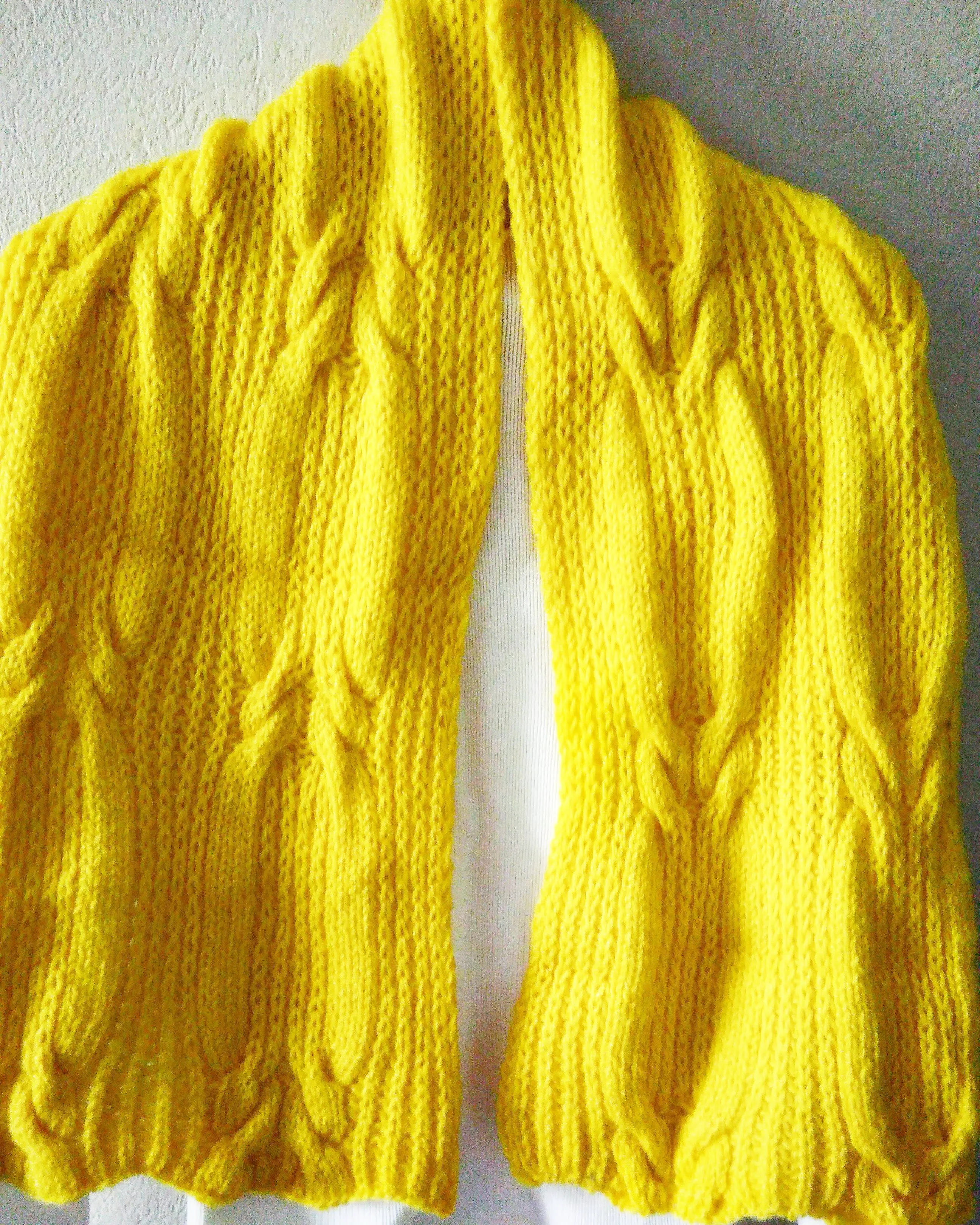 Yellow Wool Scarf